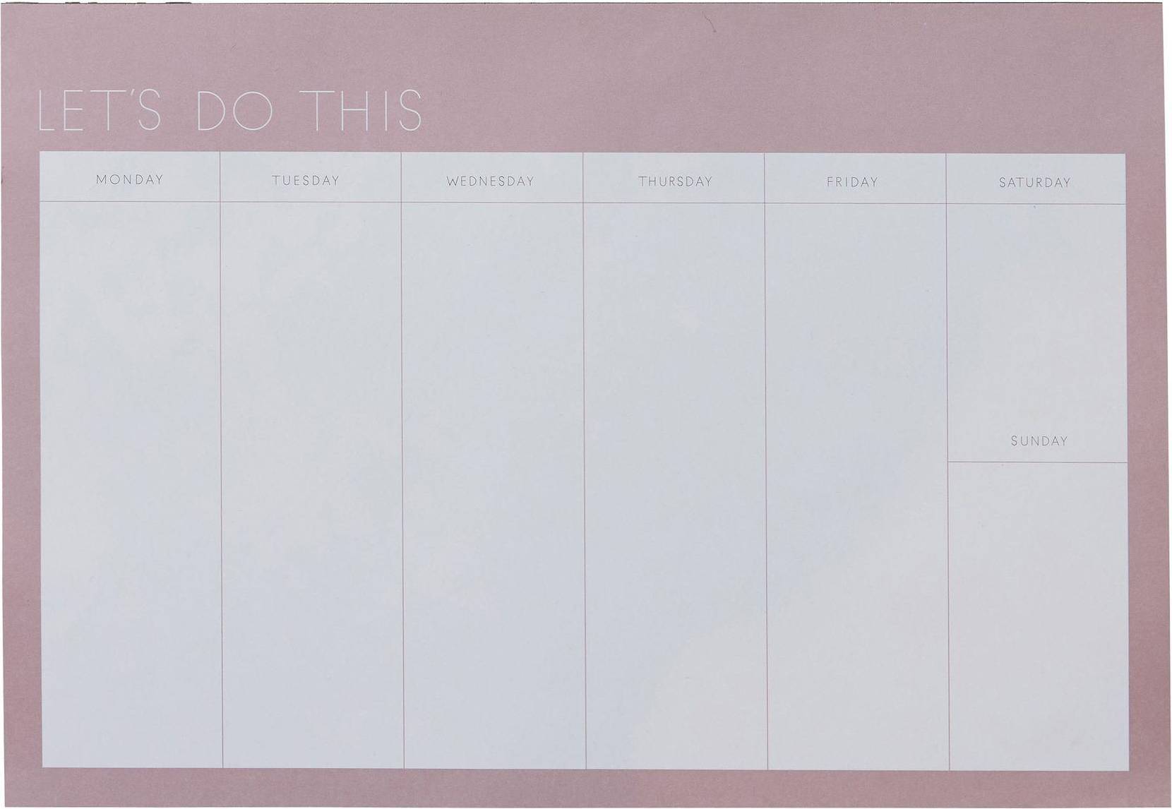 Design Letters Weekly Planner