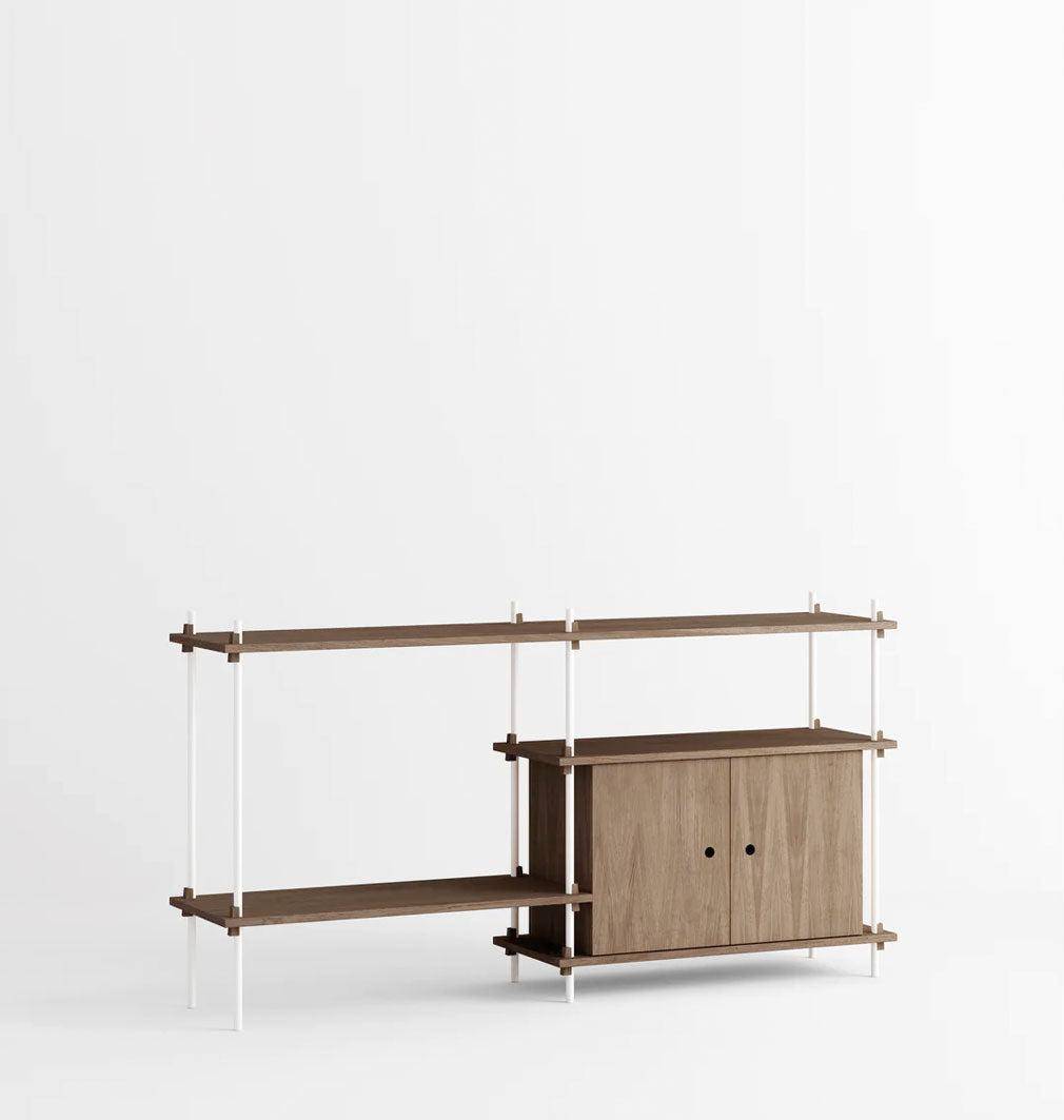 Shelving System Marrone MDF Impiallacciato Rovere