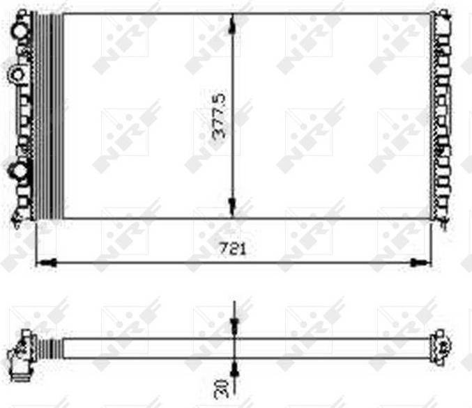 NRF Engine Cooling 54696 Radiator