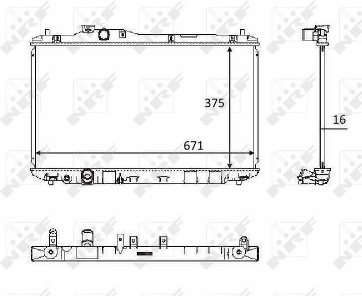 NRF Radiator 58537