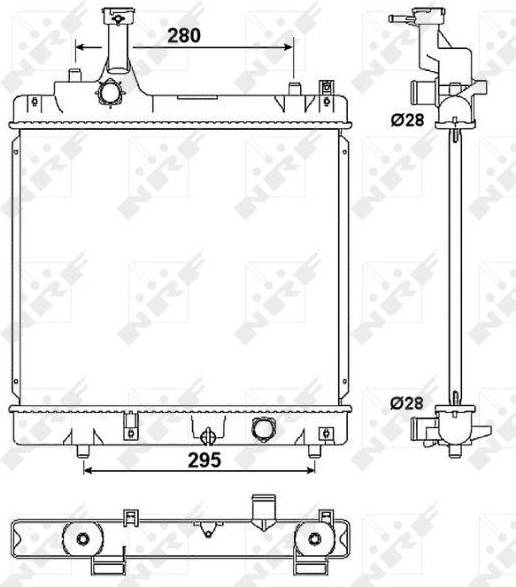 NRF Engine Cooling Radiator 53078