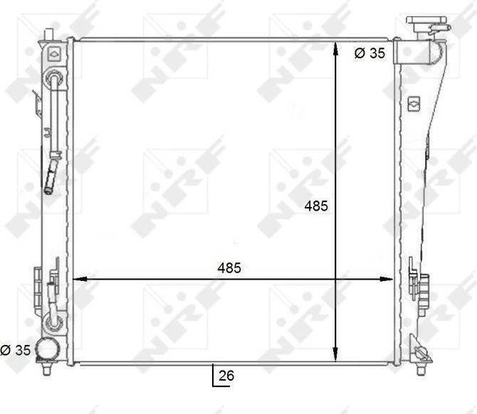 NRF Radiator 59087