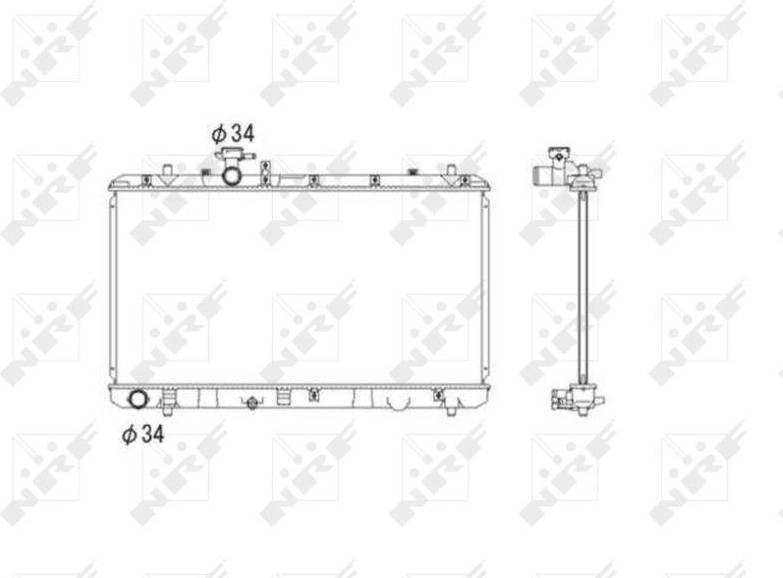 NRF Radiator 53581