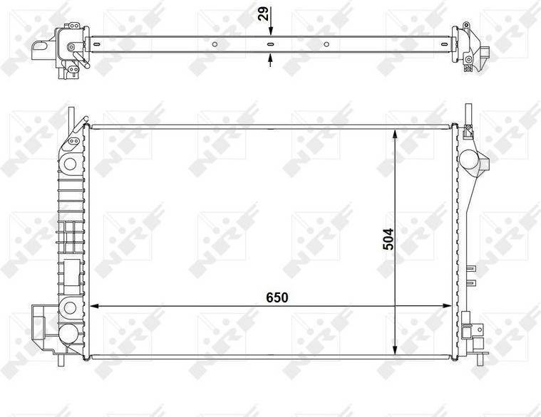 NRF Radiator 58294