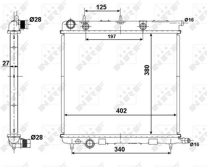 NRF Radiator 50439