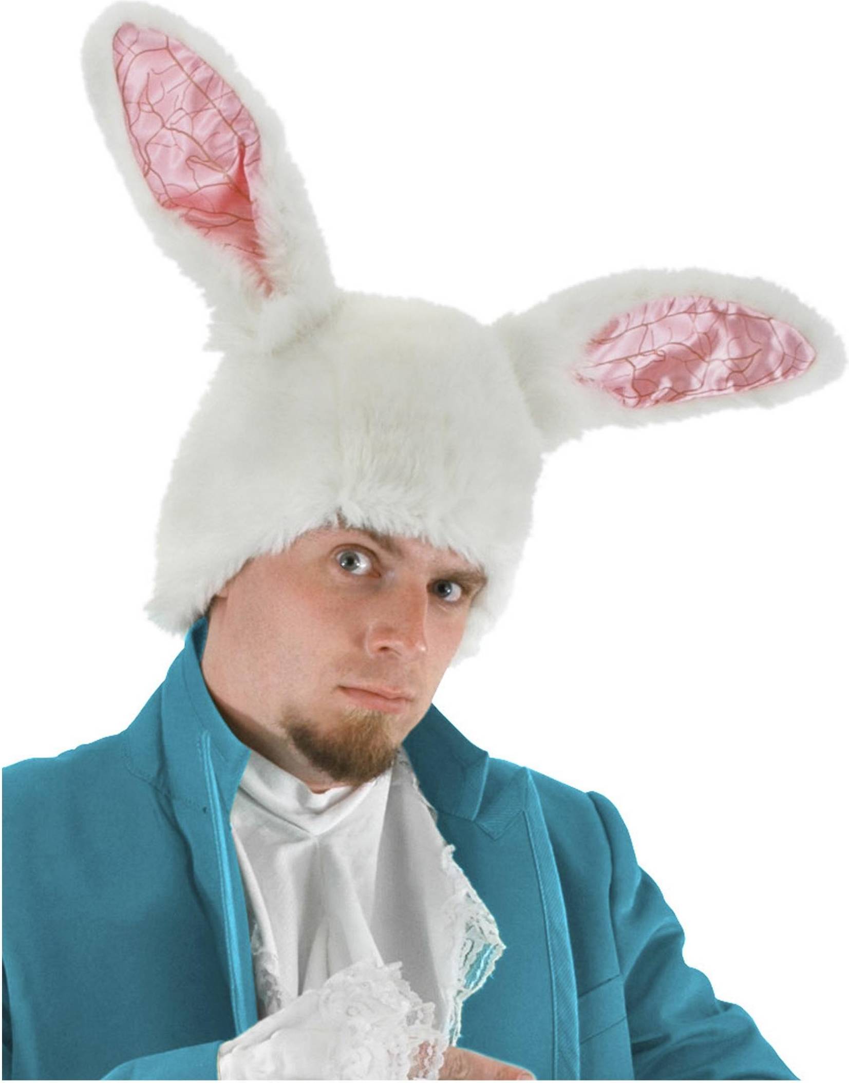 Fun White Rabbit Ears Hat