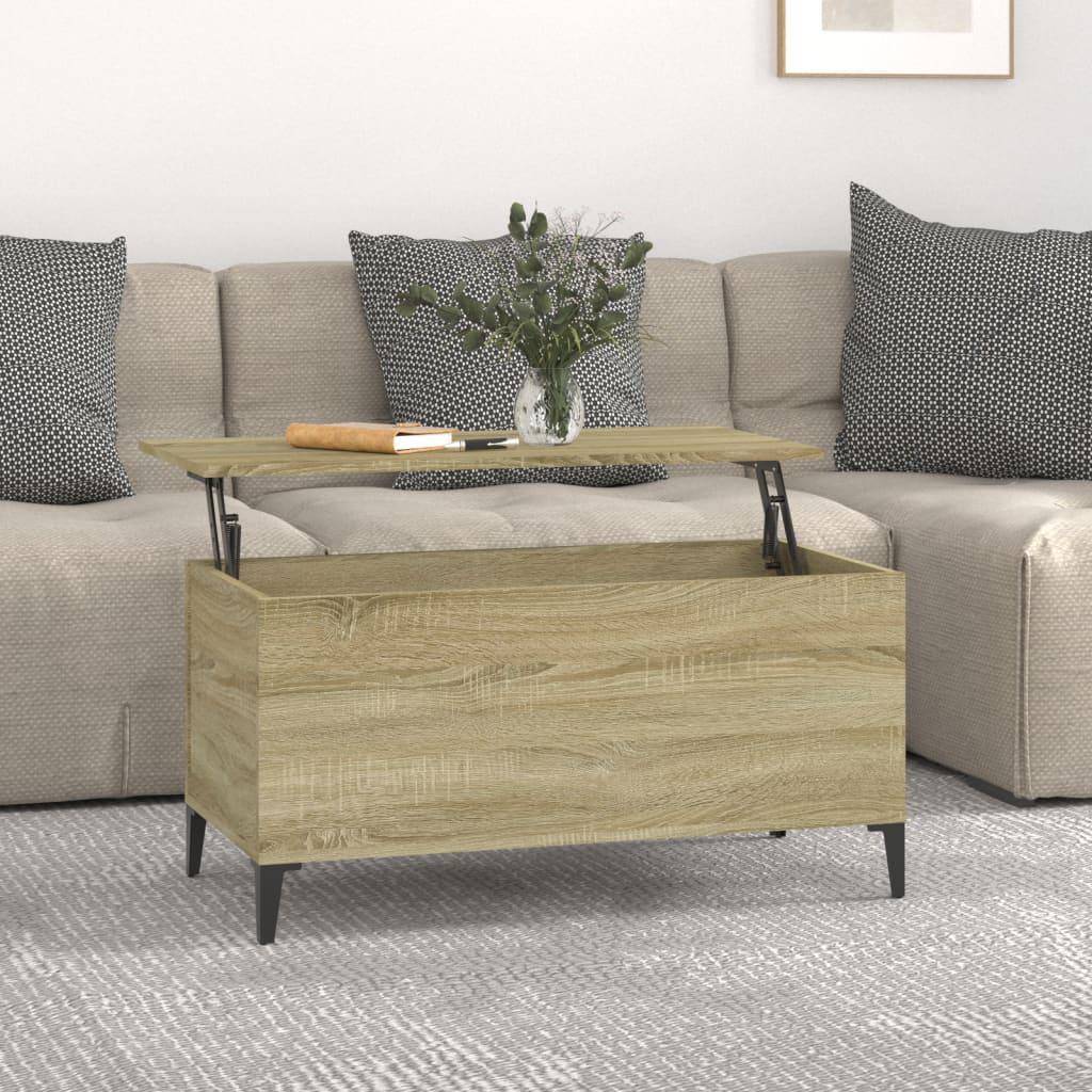 Table basse plateau relevable vidaXL Plateau Relevable Table Basse