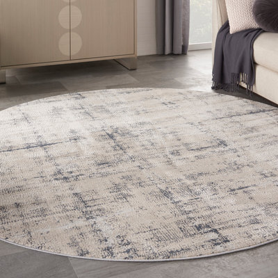 Nourison Rustic Textures Area Rug Blue 7'10' White