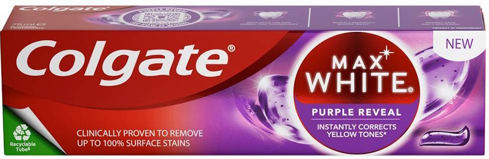 Colgate white max Colgate Max White Purple Reveal Toothpaste