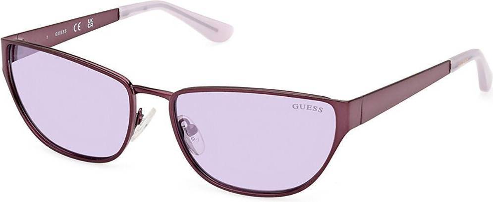 Guess Rectangular Metal Sunglasses - Violet