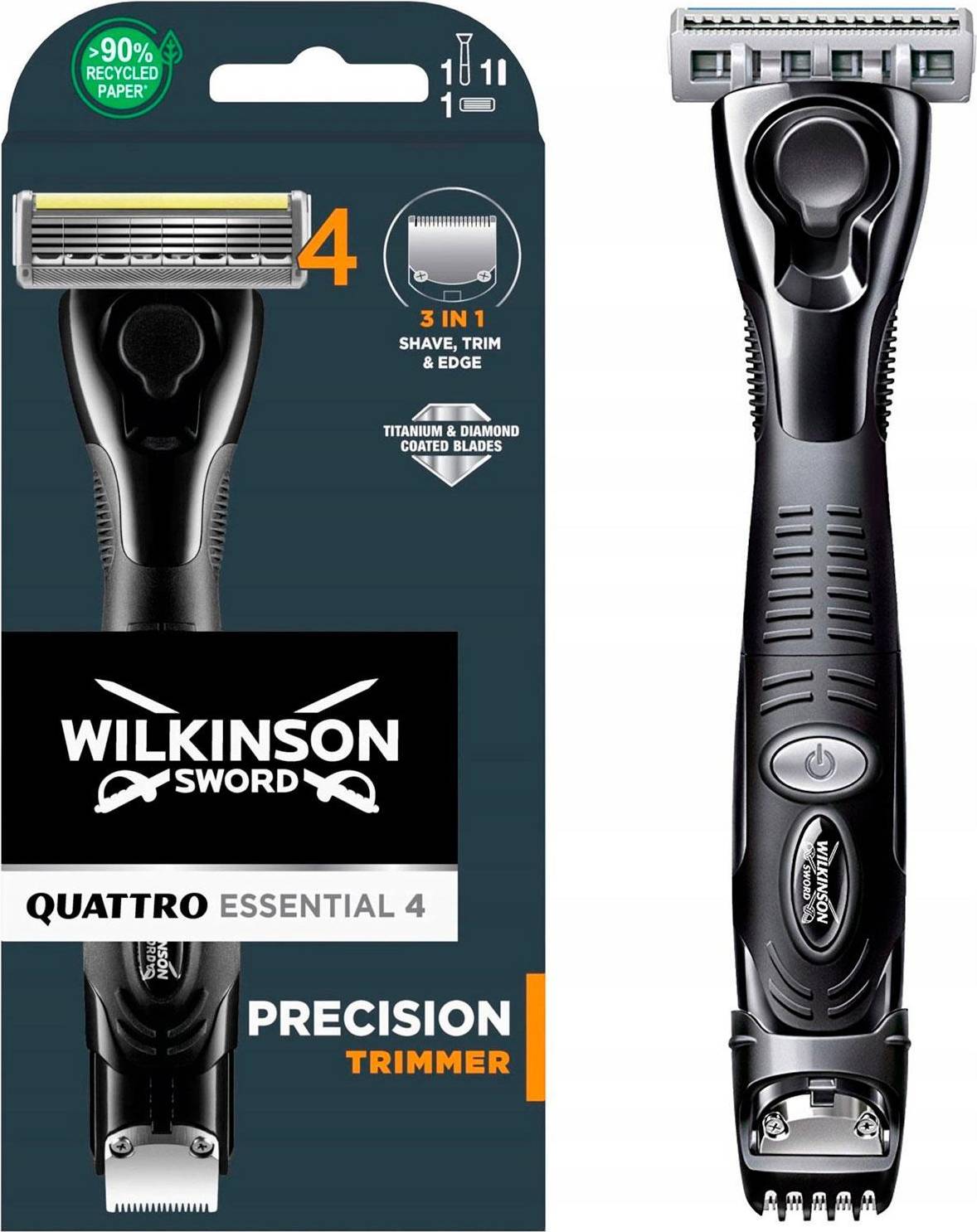 Wilkinson Sword Quattro Precision Trimmer Rasierer Rasierklingen 1 St