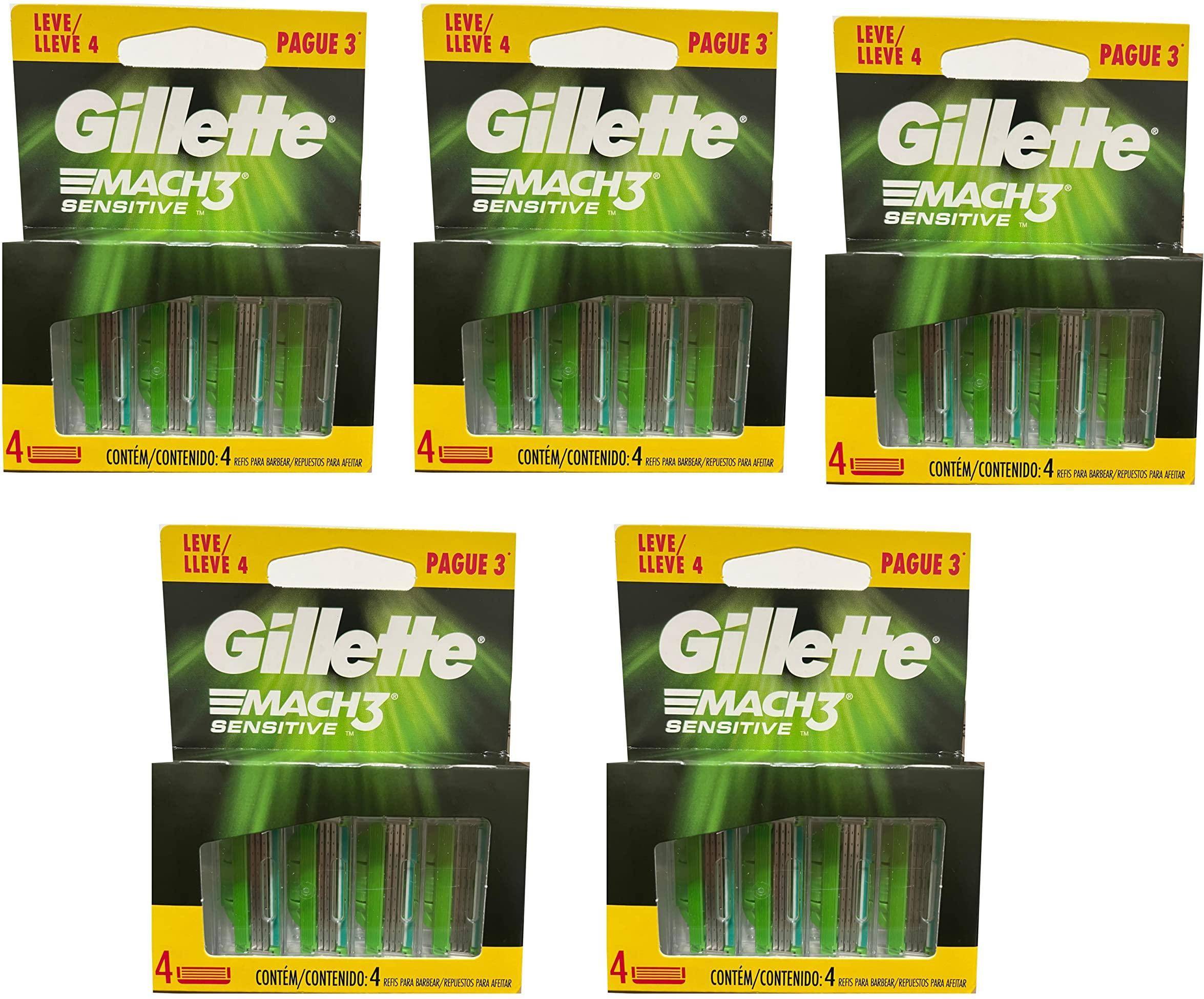 Gillette mach 3 Pantene Gillette Mach 3 Sensitive Razor Refill 20 Cartridges