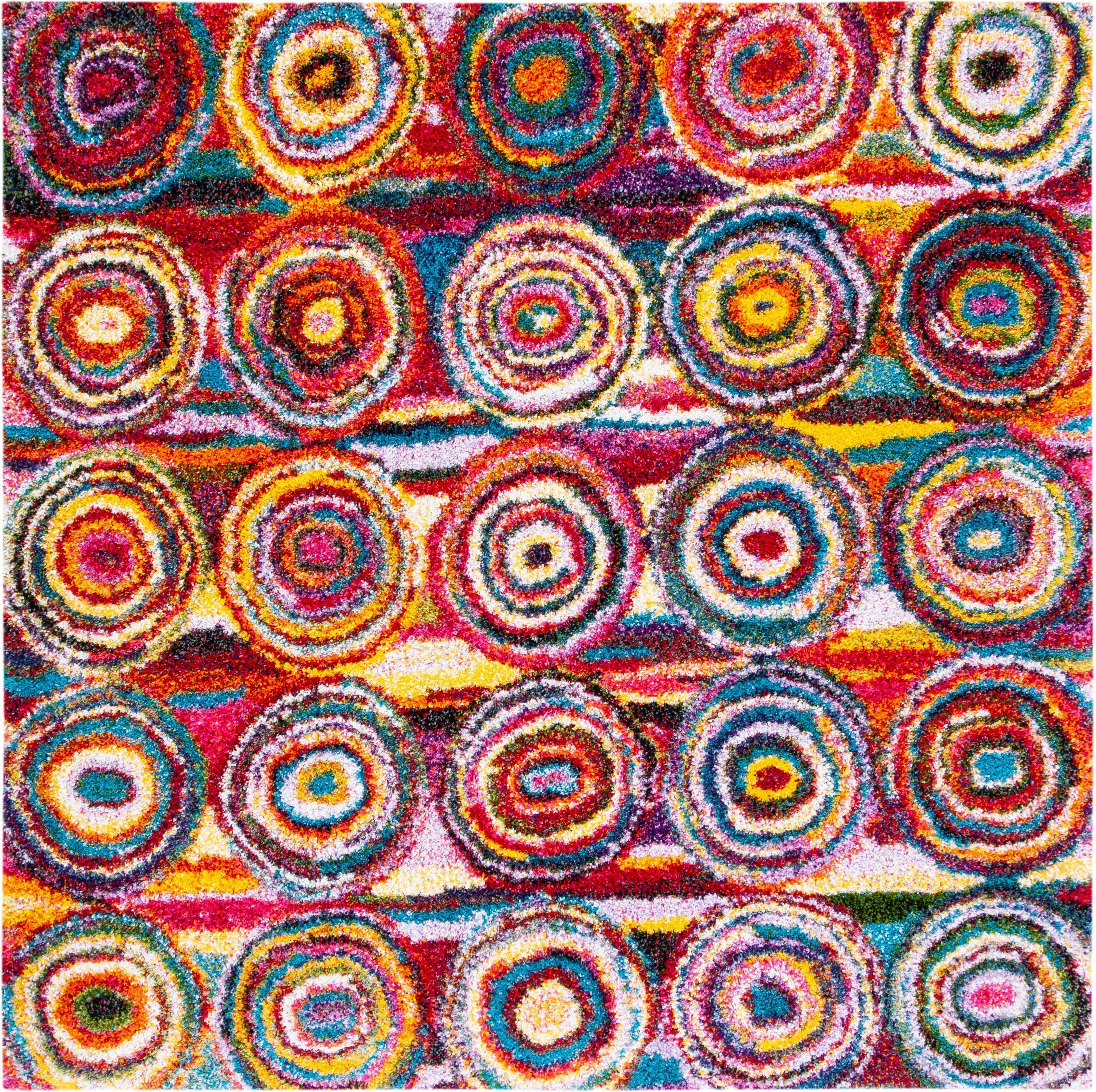 Safavieh Fiesta Shag Collection Multicolor