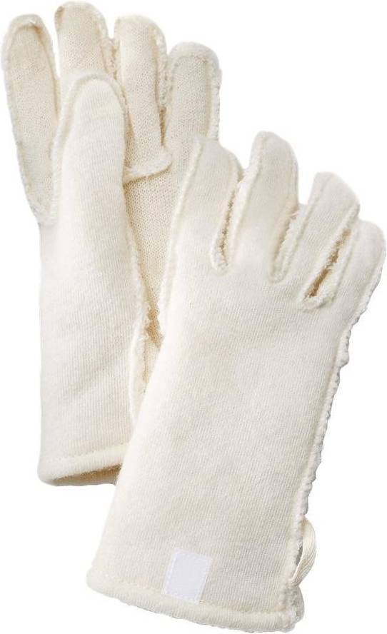 Hestra Foder Guide Leather, 8, Offwhite
