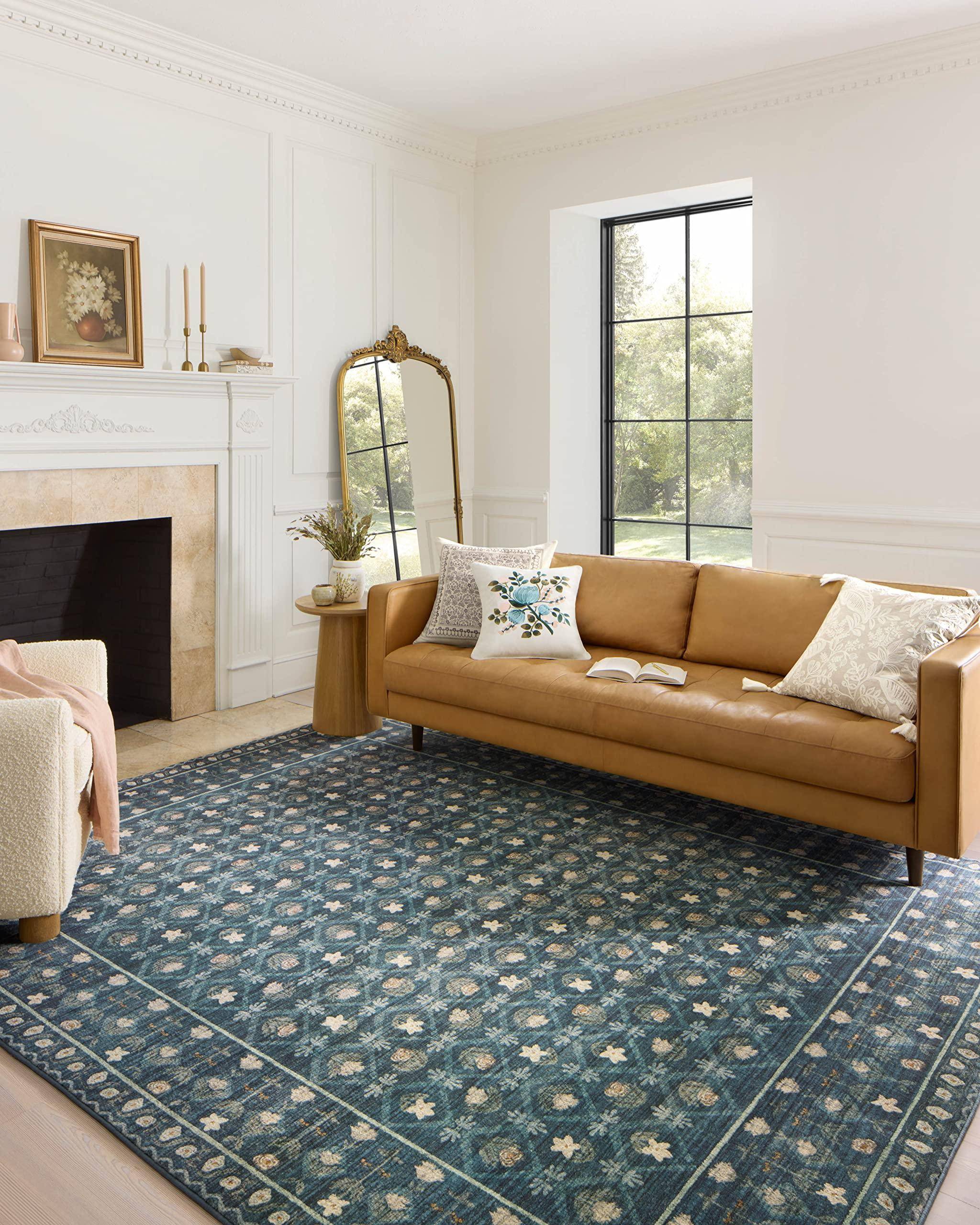 Loloi Area Rug Yellow, Blue