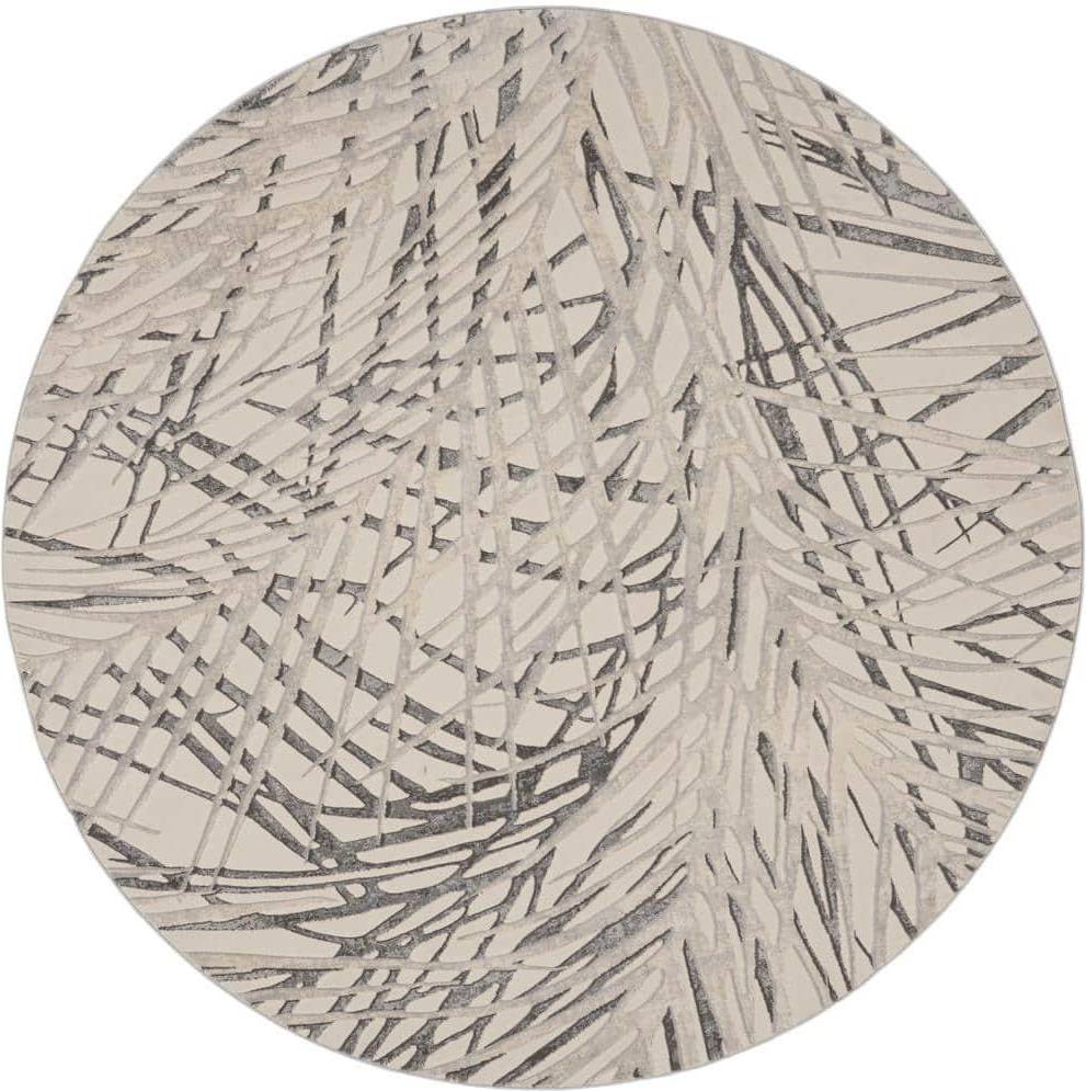 Large Abstract Circle Rug 160x160 cm