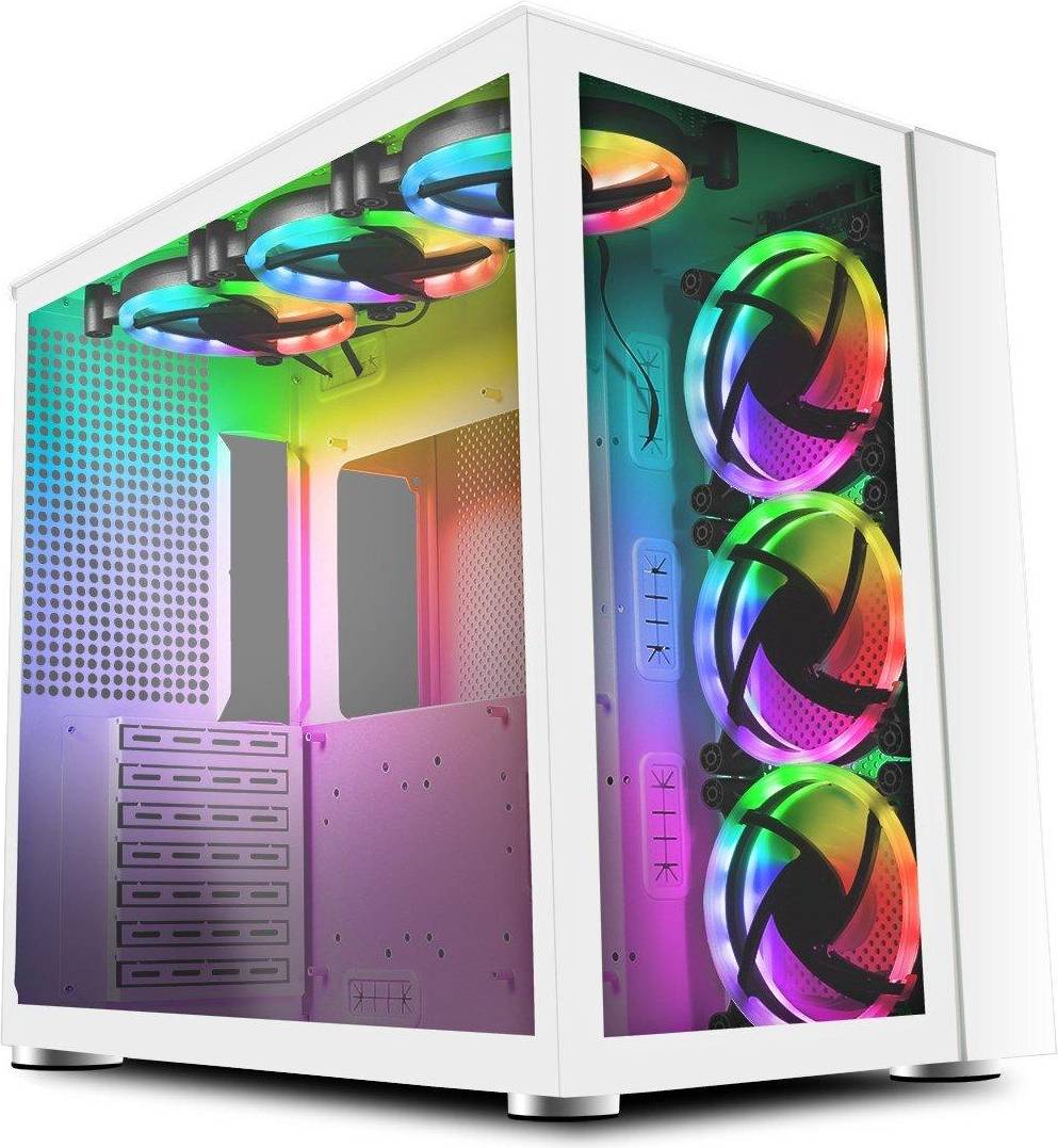 Infinity Tempered Glass White