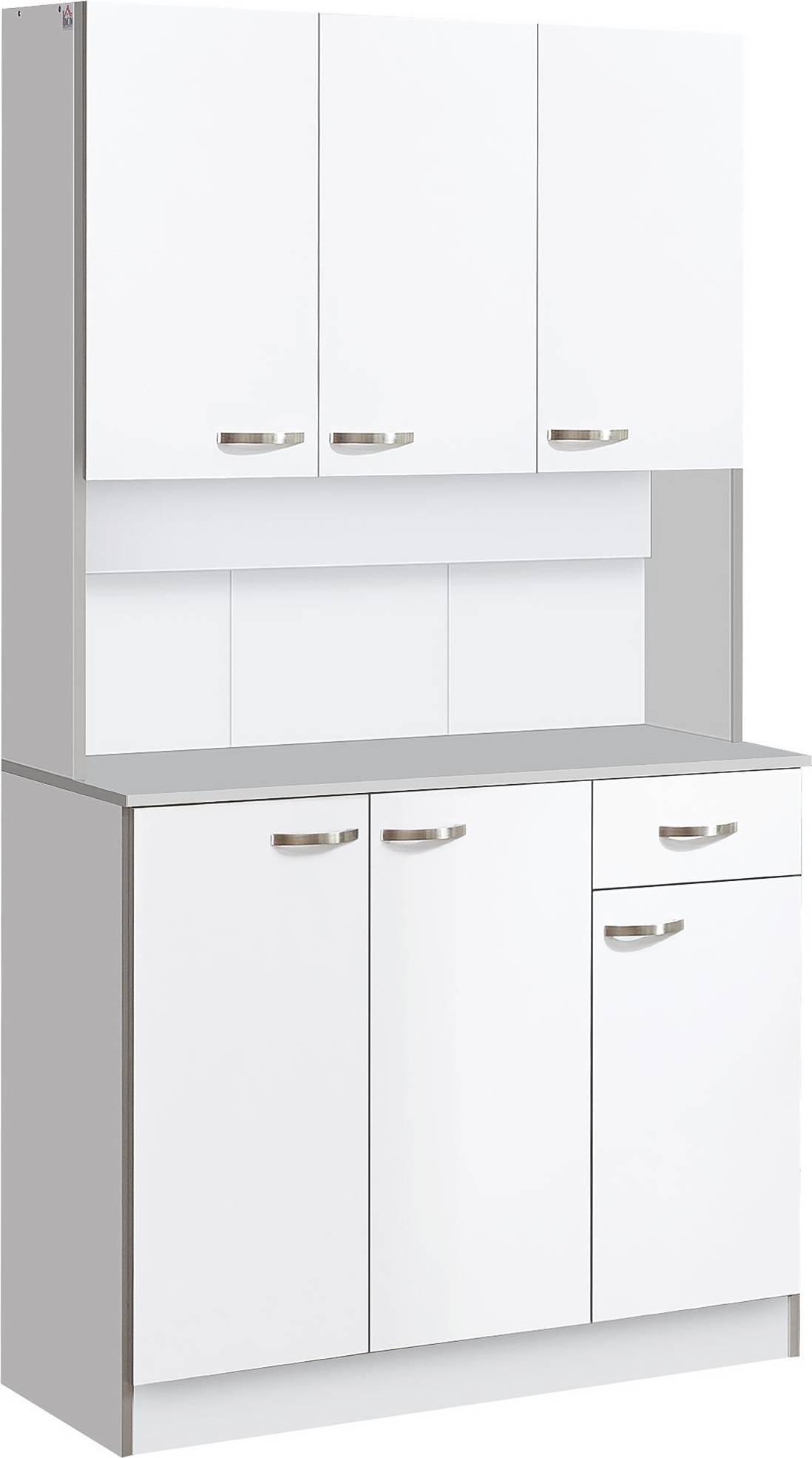 Homcom Kitchen Adjustable White