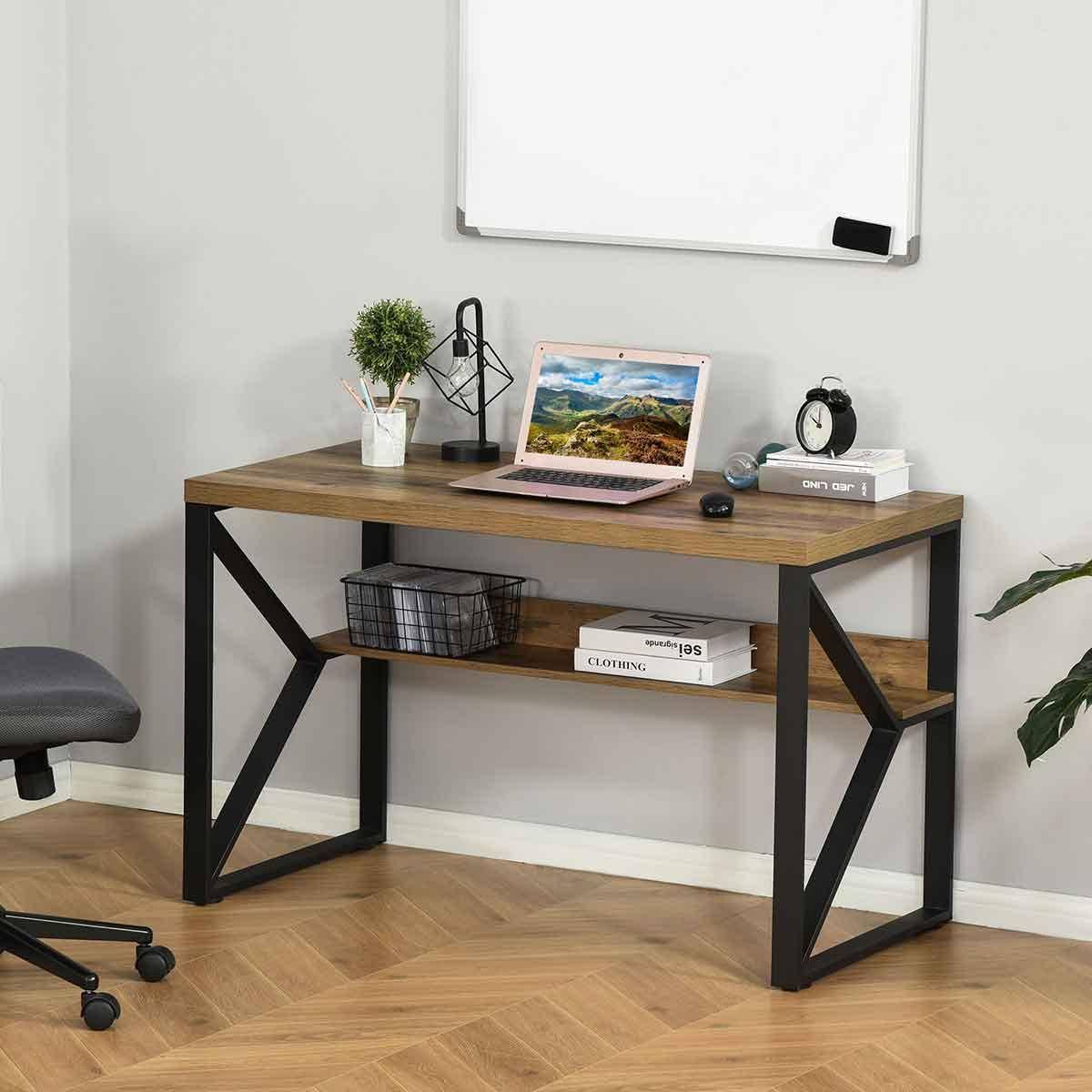 Homcom Computer K Shaped Writing Desk