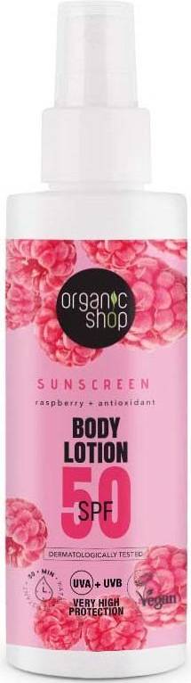 Organic Shop Raspberry Body Lotion SPF 50 150 ml 150ml