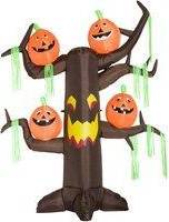 Inflatable ghost Homcom Inflatable Halloween Ghost Tree Pumpkins LED Lights
