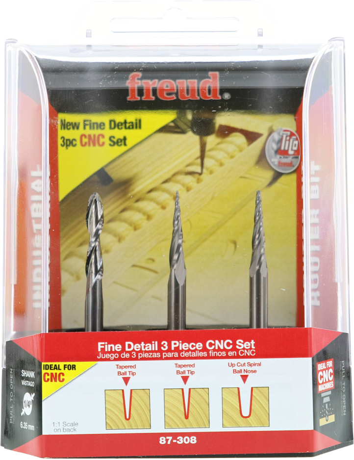 Router bit set Freud CNC Fine Detail Router Bit Set,3-Piece