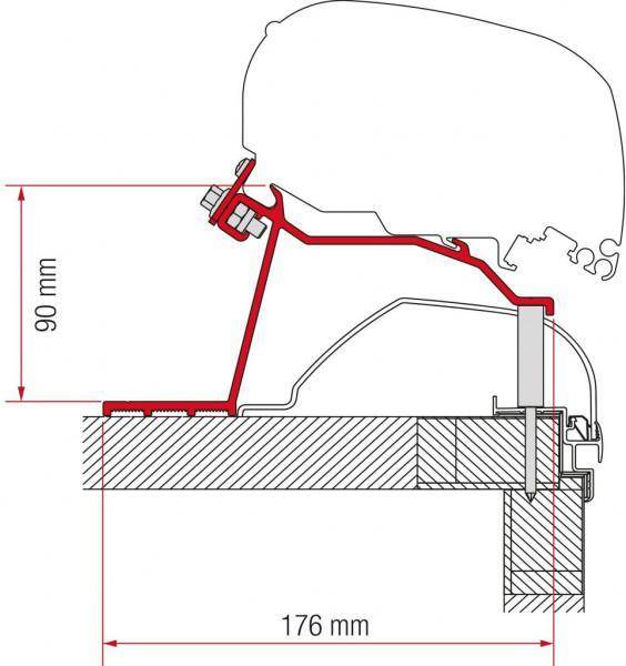 Fiamma F80 F65 Adapter Kit
