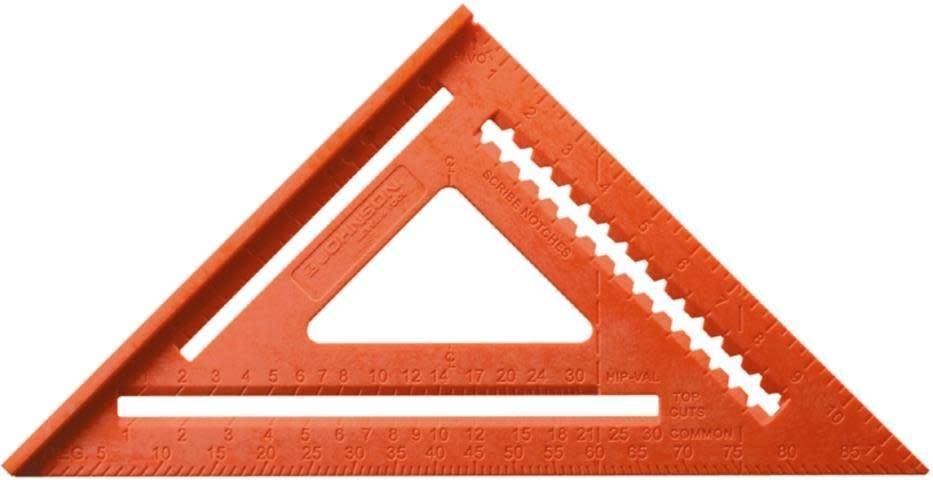 Johnson Level RAS-170B-ORA 12 Inch Structo-Cast Rafter Carpenter's Square