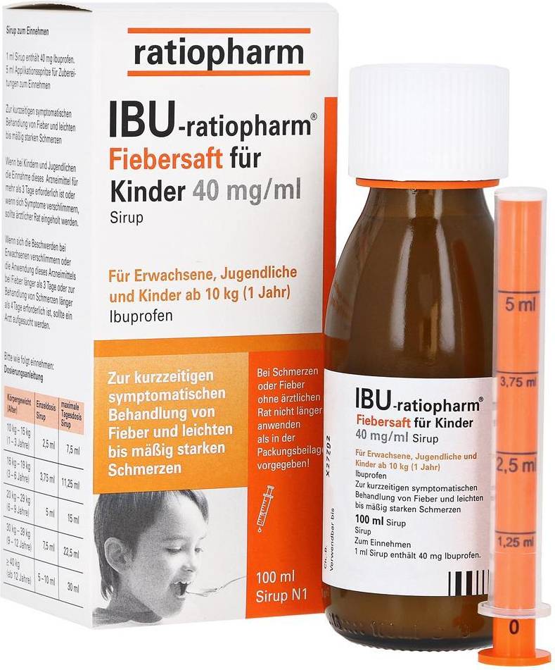 IBU-RATIOPHARM Fiebersaft