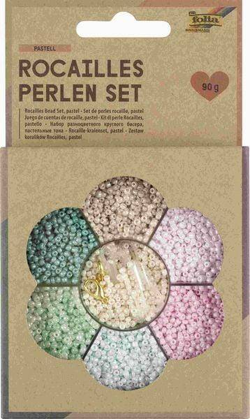 Folia Rocailles Beads Set Pastel