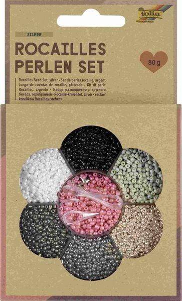 folia Rocailles-Perlen-Set SILBER