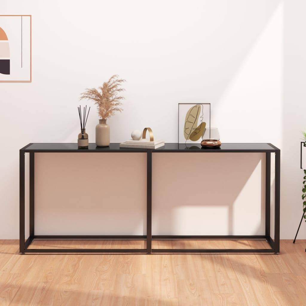 vidaXL Tempered Console Table