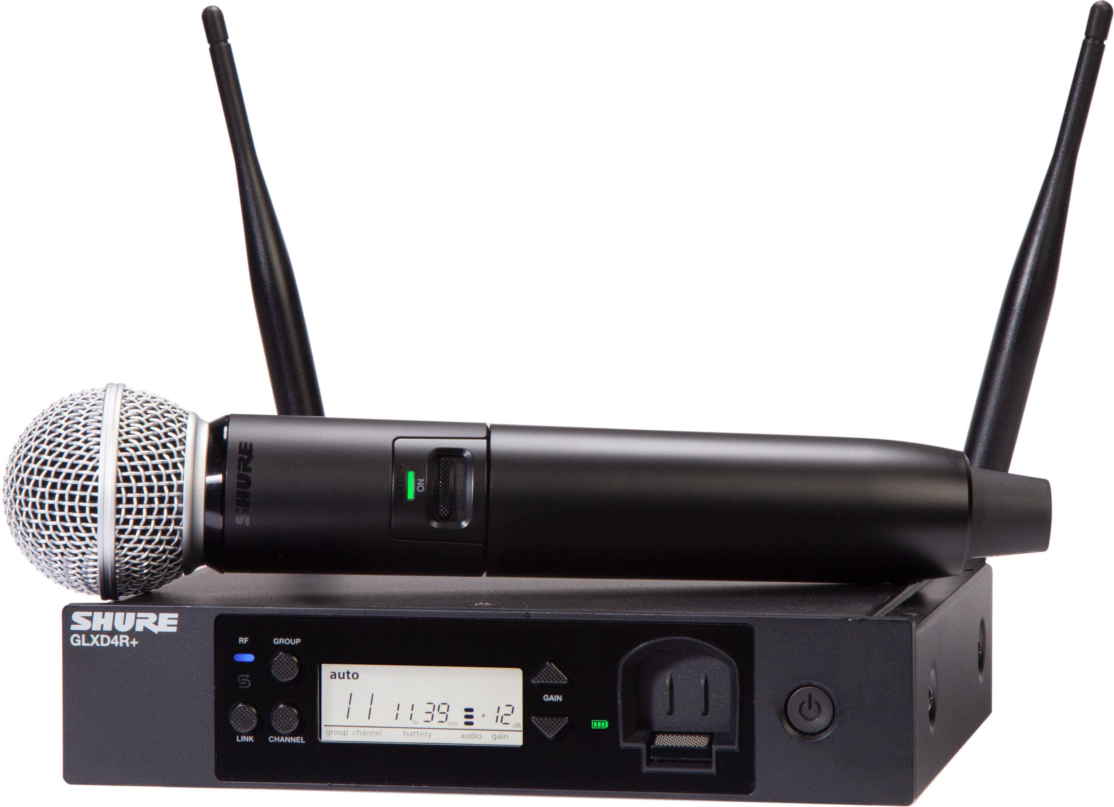 Shure sm58 Shure GLXD24R SM58 Wireless Microphone Rack System