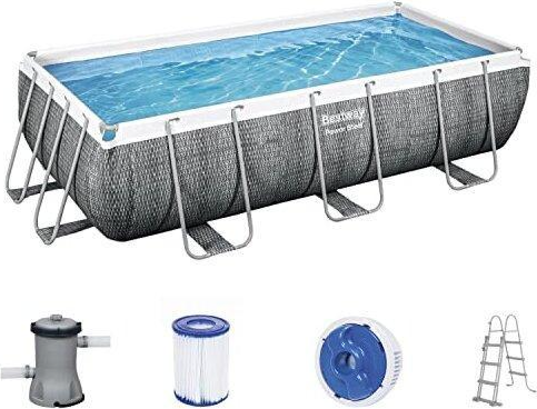 Bestway Power Steel Rectangular Pool Set 4.04x2.01x1m