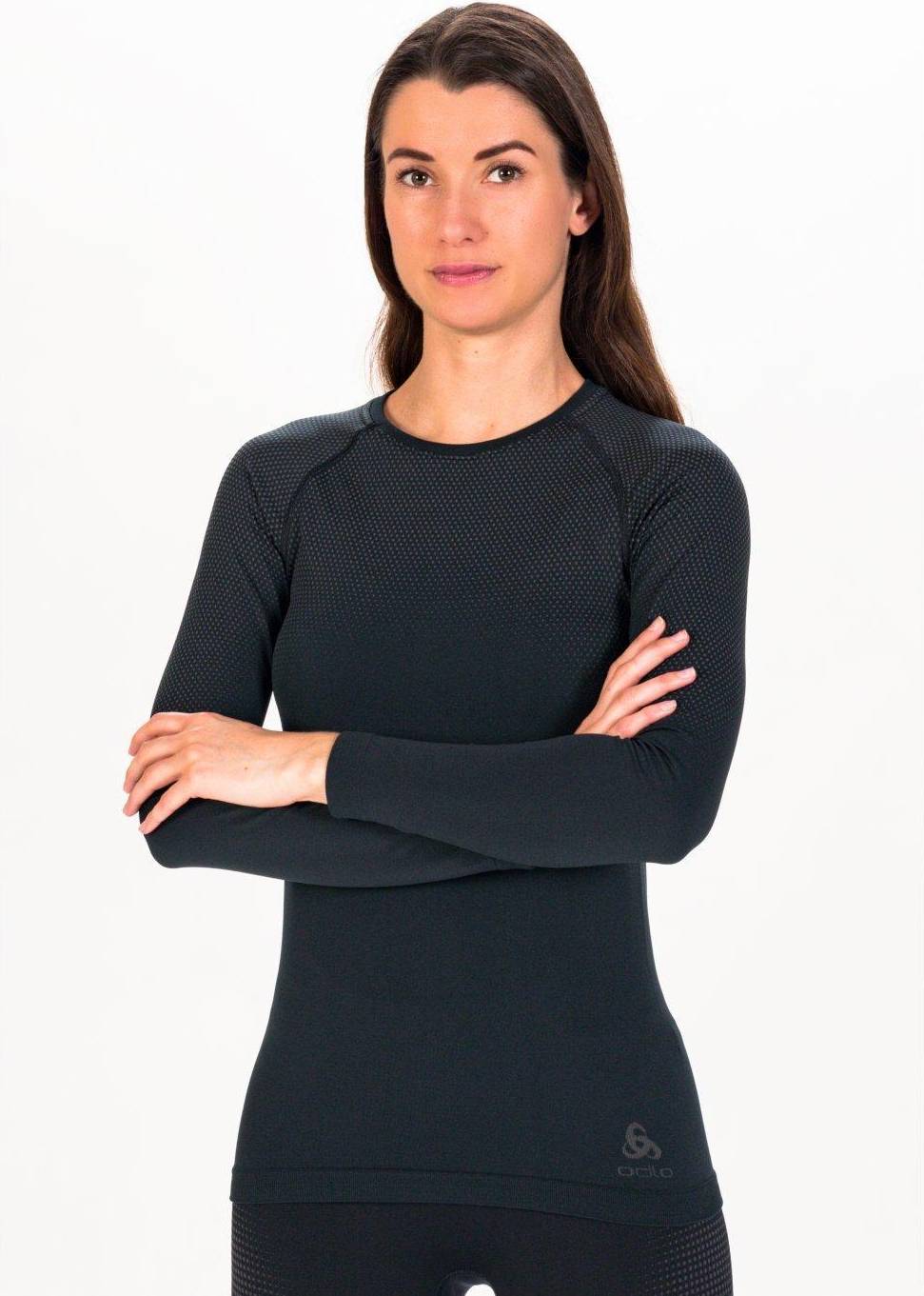 Odlo Baselayer L/S Performance Light Eco Synthetisk Undertøj - Sort