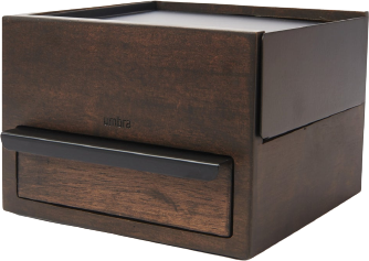 Stowit Storage Box - Black/Walnut