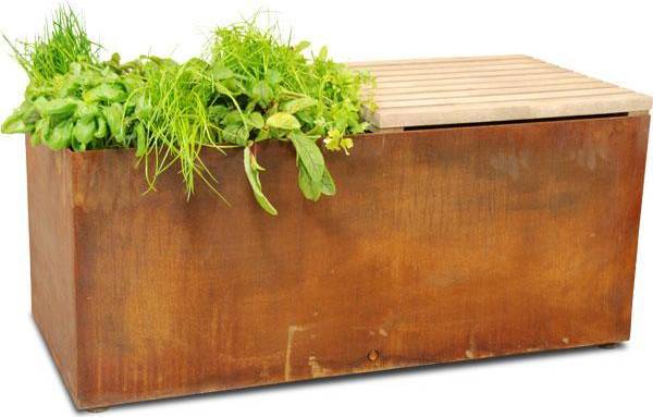 Herb Garden Bench Rost New