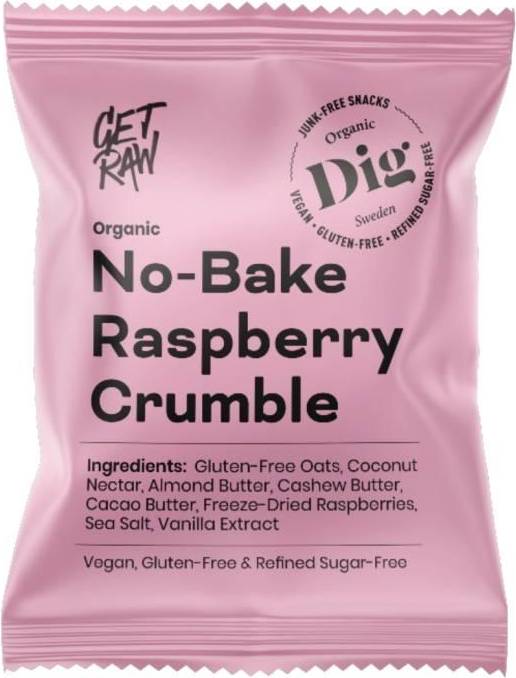 Getraw No-Bake Raspberry Crumble 35g 1stk