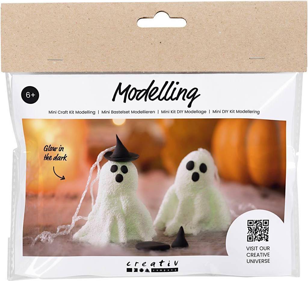Creativ Company Mini Craft Kit Modelling, Ghost, 1 pack