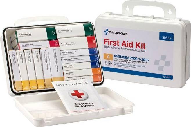 First Aid Only ANSI Compliant Unitized Plastic First Aid Kit