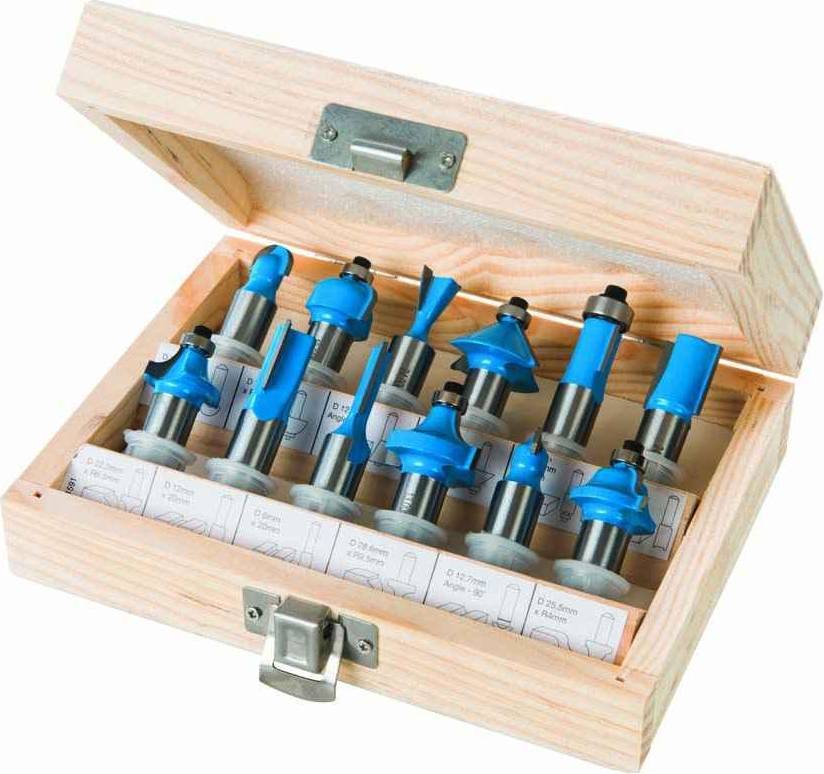 Silverline 251591 12mm TCT Router Bit Set 12pce