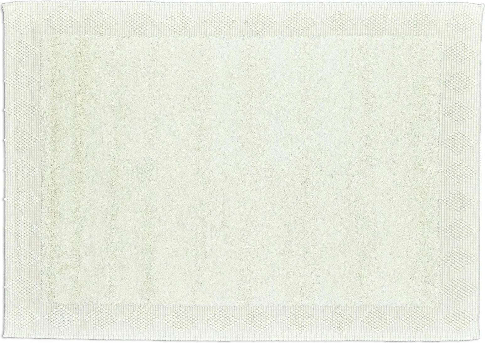 Theko Handwoven Cream Rug Rectangular 90 x 160 cm Beige