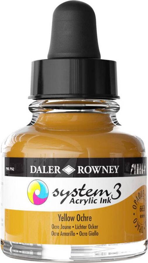 Daler Rowney Daler-Rowney System3 Ink 29.5ml Yellow Ochre