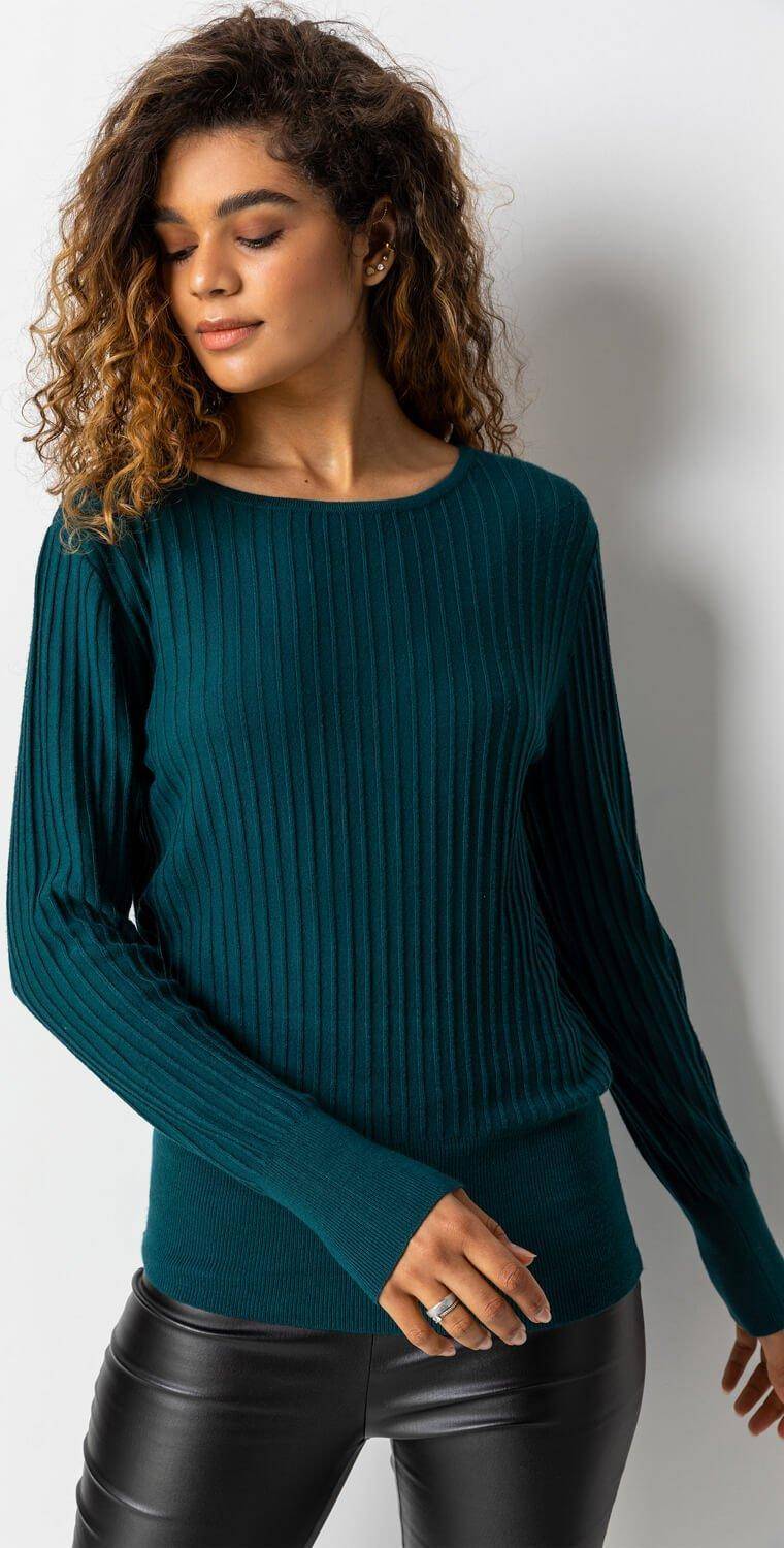 Roman Ribbed Textured Jumper