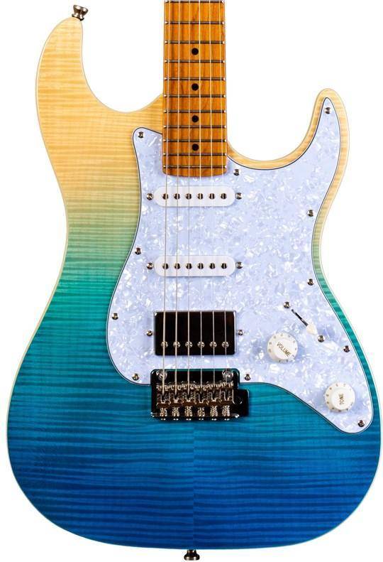Jet Guitars JS-450 Roasted Maple Transparent Blue