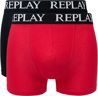 Replay Basic Boxer Briefs 2-pack - Red/Black