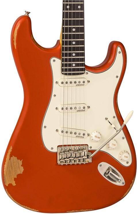 V6 Icon Distressed Red