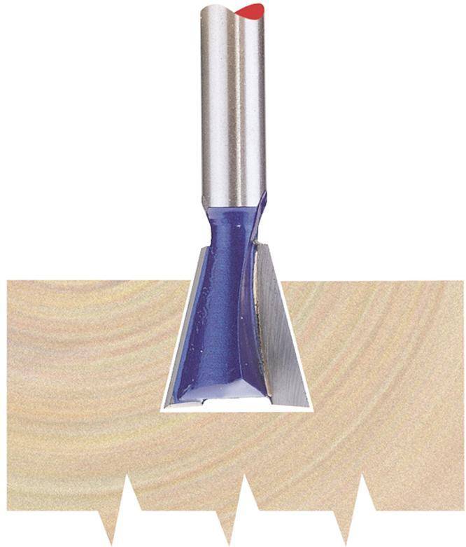 Draper 75346 TCT Router Bit 1/4" Dovetail 14mm