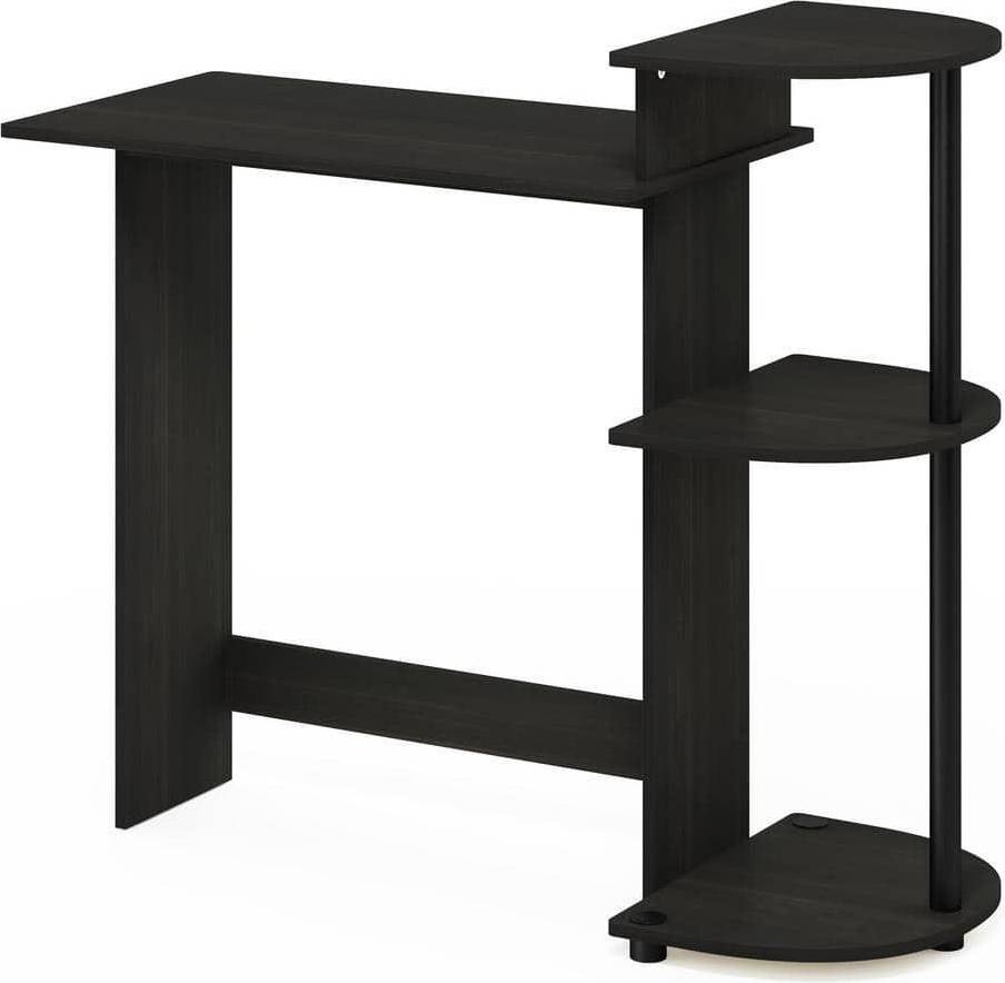 Furinno Compact Computer With Shelves Writing Desk