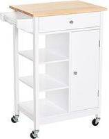 Homcom Kitchen Trolley Table